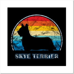 Skye Terrier Vintage Design Dog Posters and Art